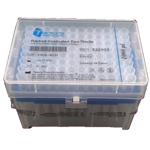 سرسمپلر شفاف داخل رک ۷٫۵ سانتی بدون فیلتر ۱۰۰۰-۱۰۰ میکرولیتر DnaseRnaseFree بسته ۹۶ عددی